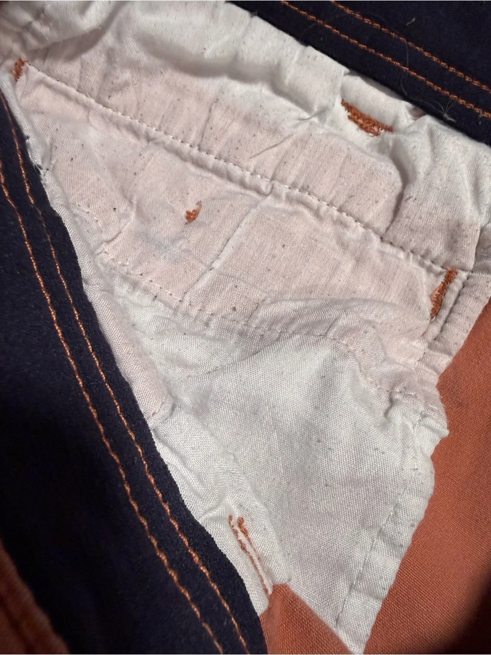 St John's Bay Men's Comfort Stretch Chino Dusty Coral Lobster Shorts Size 38